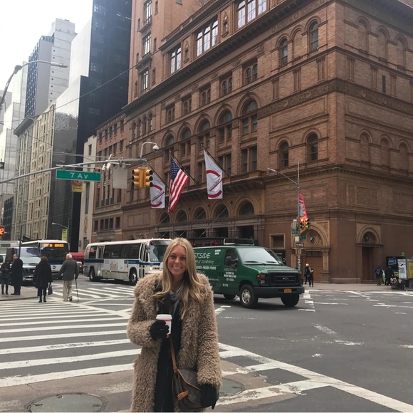 Zara Shaggy Teddy Bear Coat with Hood - Picture 2 of 5